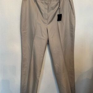 Brooks Brothers Advantage Chino Pants | Beige Cotton Trousers | Size 16